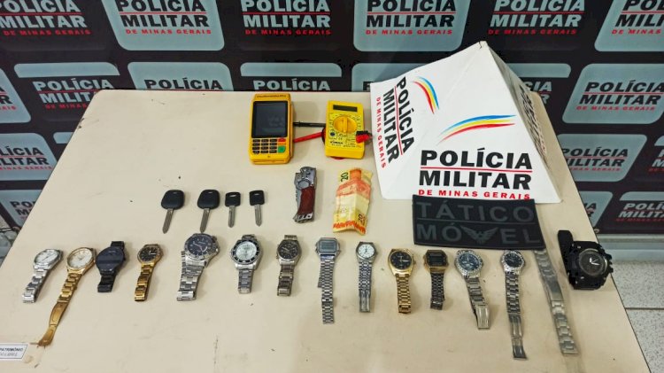 MILITARES DE GUANHÃES RECUPERAM PRODUTOS DE FURTO