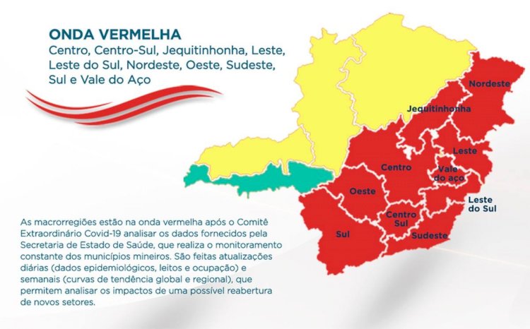 Microrregional de Guanhães regride para Onda Vermelha do Plano Minas Consciente