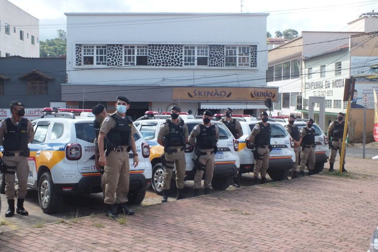 Polícia Militar de Guanhães realiza cerimônia para recebimento de novas viaturas do Governo de Minas