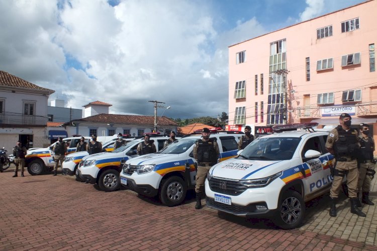 Polícia Militar de Guanhães realiza cerimônia para recebimento de novas viaturas do Governo de Minas