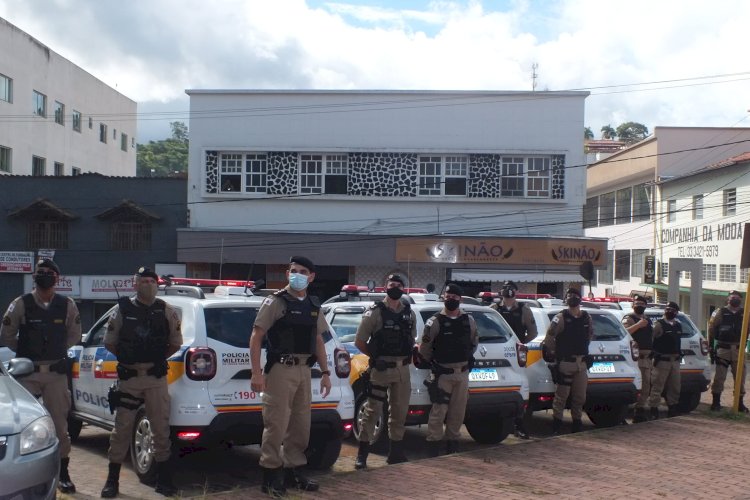 Polícia Militar de Guanhães realiza cerimônia para recebimento de novas viaturas do Governo de Minas