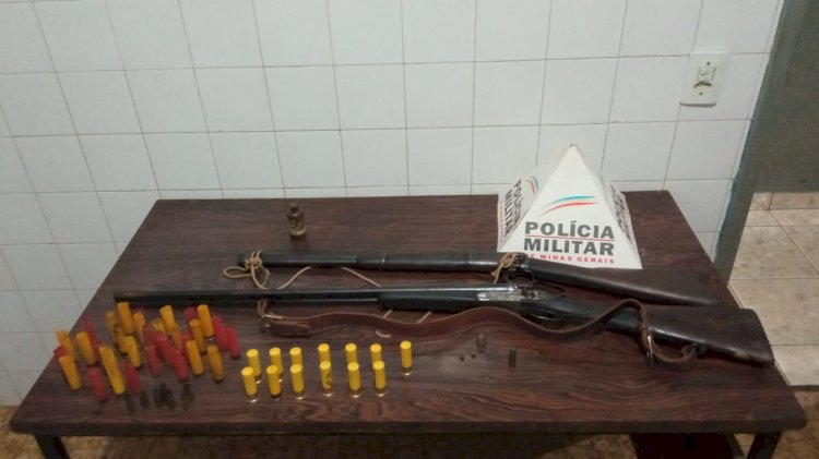 PM prende homem por porte ilegal de arma e violência doméstica  na zona rural de Materlândia