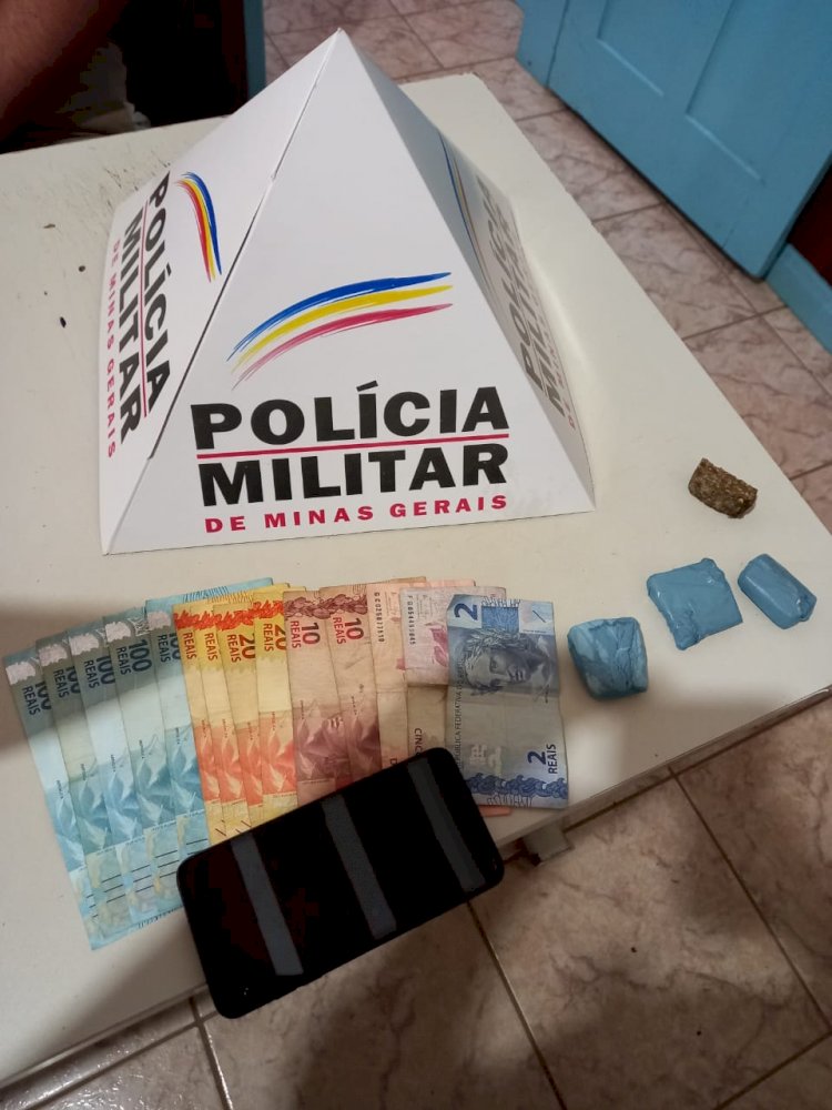  PM desmancha mais um ponto de drogas e prende traficante em Virginópolis.