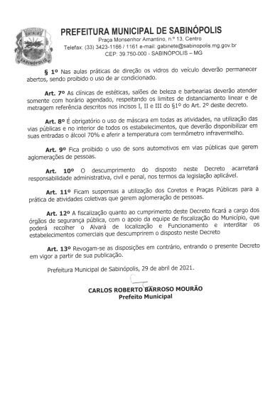 Microrregião de Guanhães regride a Onda Vermelha e permite uma flexibilização em todas as atividades essenciais e não essências do município