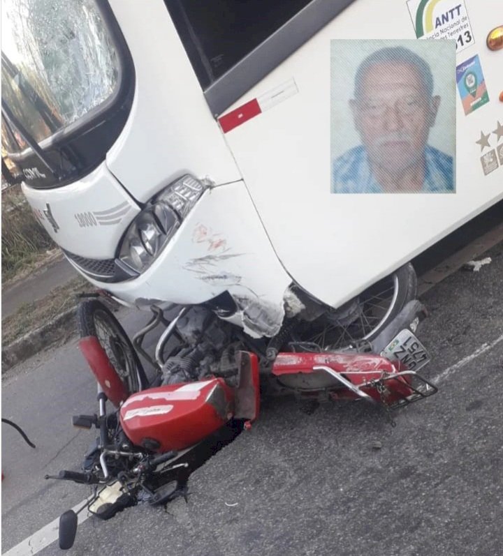 Motociclista morre ao ser atropelado por ônibus em Ipatinga.