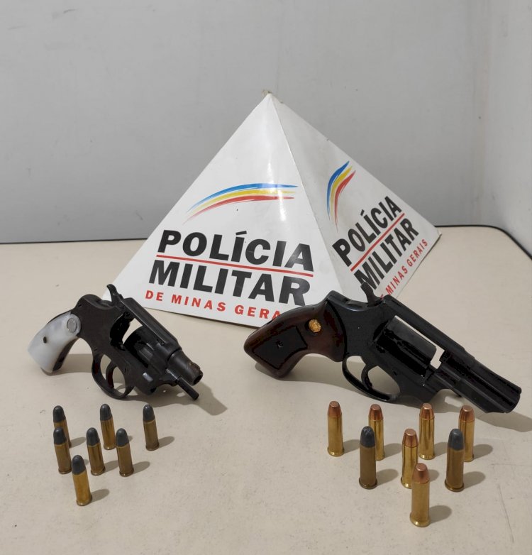 Polícia Militar de Santa Efigênia de Minas realiza operação que resulta na apreensão de duas armas de fogo