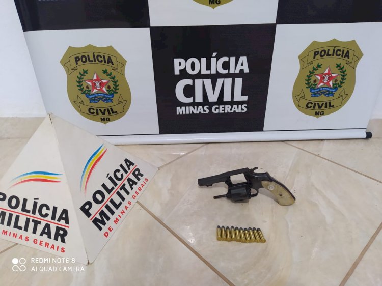 Operação conjunta entre as Polícias Civil e Militar realizaram cumprimento de mandado de busca e apreensão em Sabinópolis e prenderam homem por posse ilegal de arma de fogo