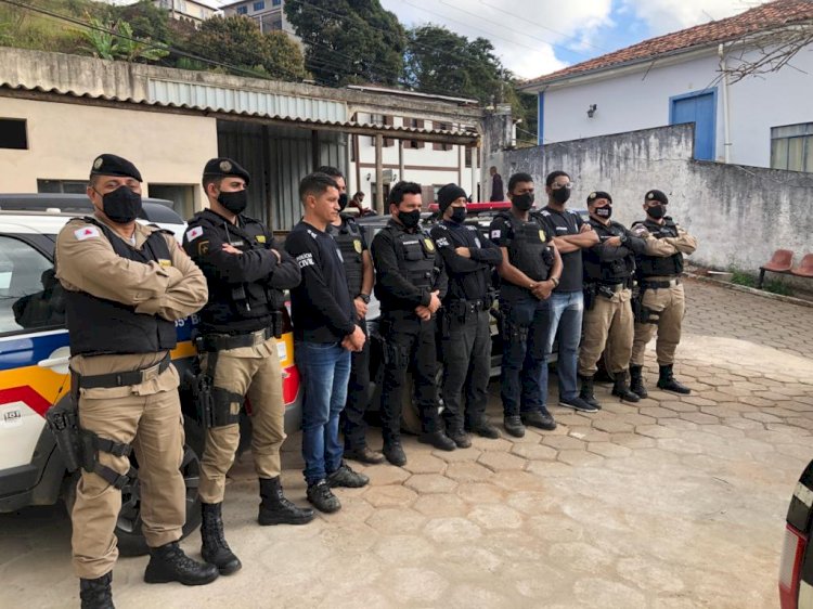 Operação conjunta entre as Polícias Militar e Civil cumpre Mandados de Busca e apreensão em Guanhães