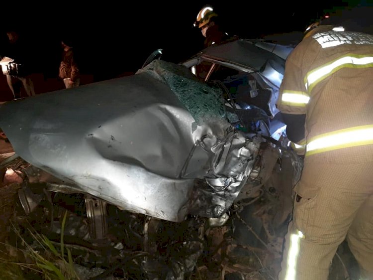 Acidente grave deixou  vítima fatal na estrada entre Guanhães e São João Evangelista neste domingo(01)