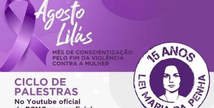 PCMG promove Live de encerramento da campanha Agosto Lilás