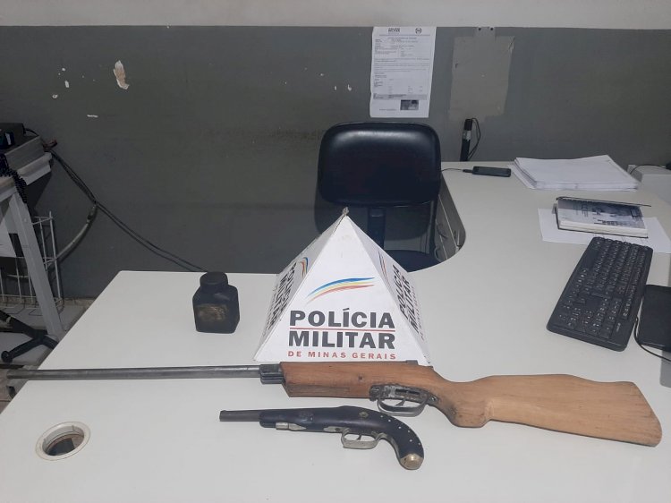 PM  de Sabinópolis prende homem de 66 anos por posse ilegal de arma de fogo