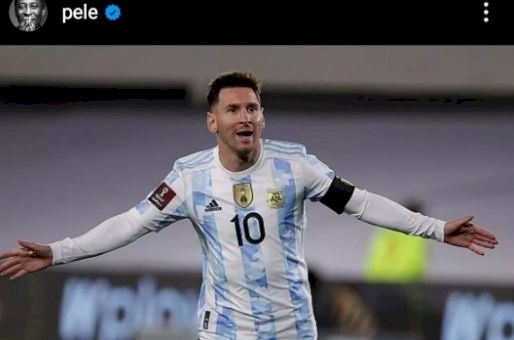 Pelé parabeniza Messi por recorde de maior goleador sul-americano