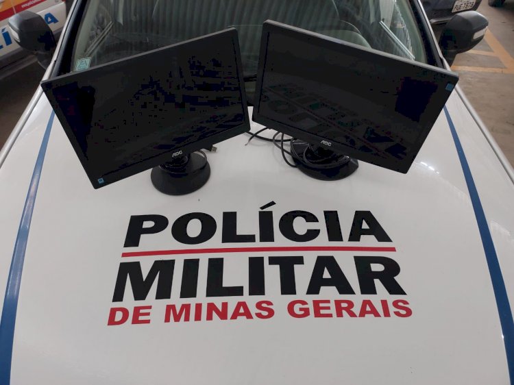 MILITARES DE GUANHÃES RECUPERAM VEÍCULO E MATERIAIS FURTADOS EM ESTACIONAMENTO NO CENTRO DA CIDADE