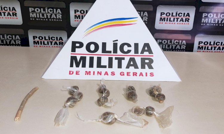 Drogas são apreendidas durante patrulhamento preventivo na cidade de Peçanha  