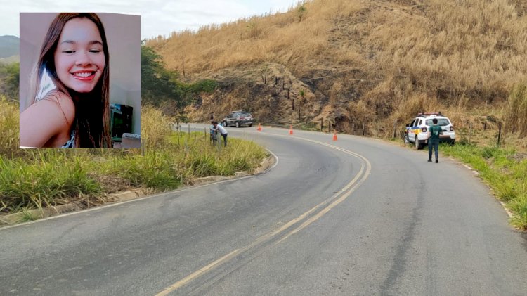 Uma adolescente de apenas 15 anos de idade morreu após sofrer um acidente de moto na MG417, em Mendes Pimentel.