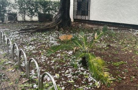 Chuva de granizo atinge bairros de BH e cidades da região metropolitana