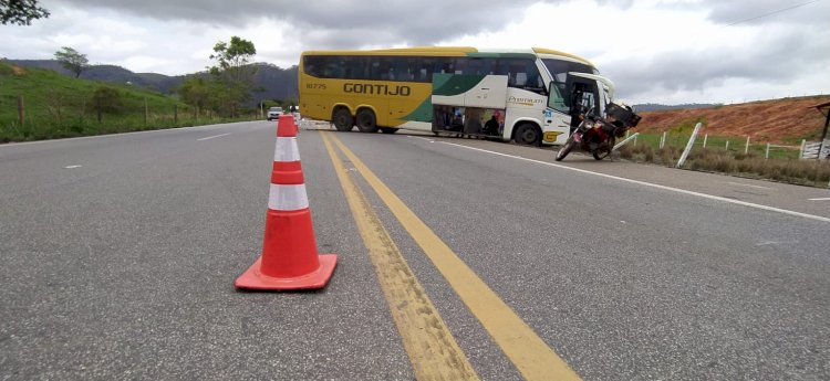 ACIDENTE ENTRE CARRO E ONIBUS, DEIXA UM MORTO NA 116