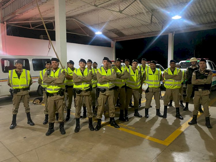 O 65º BATALHÃO FAZ O LANÇAMENTO DA OPERAÇÃO “FELIZ ANIVERSÁRIO GUANHÃES” COM O APOIO DE POLICIAIS DE GOVERNADOR VALADARES EM REFORÇO ÀS ATIVIDADES FESTIVAS DO MUNICÍPIO.