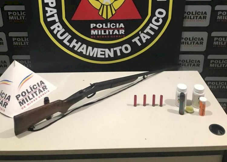 PM PRENDE HOMEM POR AMEAÇA COM ARMA DE FOGO EM GUANHAES