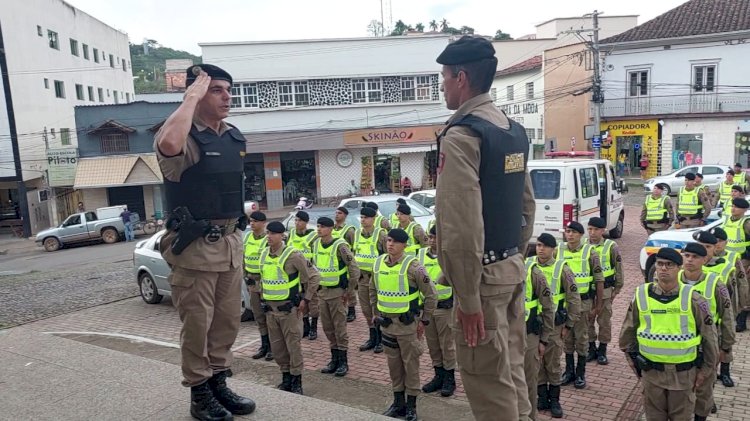 O 65º  BPM  De Guanhães recebe 40 novos Soldados para fortalecerem o policiamento nas 26 cidades que compõem a Unidade.