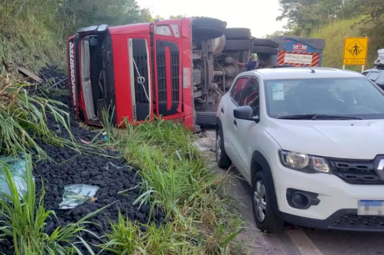 Motorista com sinais de embriaguez provoca acidente na BR-259