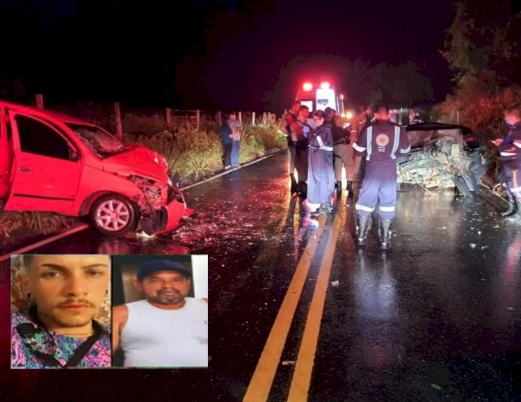 Dois homens morrem e uma mulher fica ferida em grave acidente no Vale do Rio Doce