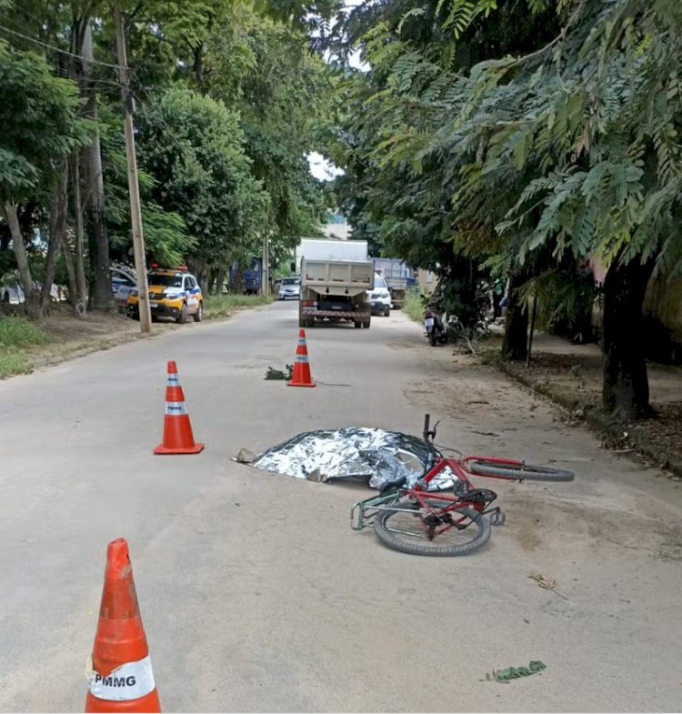 Idoso morre atropelado por caminhão em Teófilo Otoni