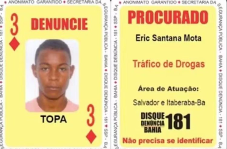 ‘Três de Ouros’ do Baralho do Crime, foragido da BA, é preso no interior de MG