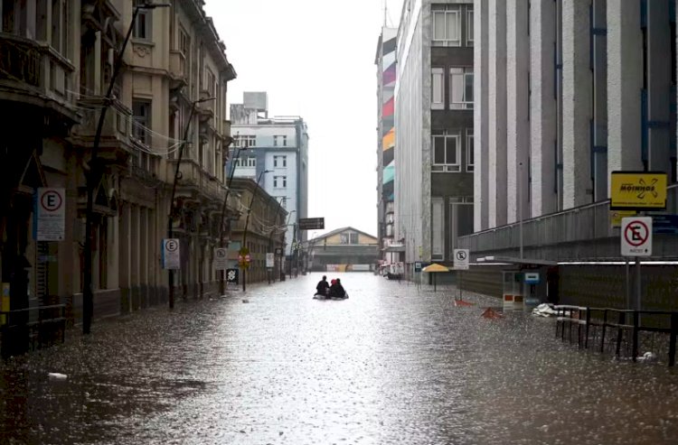 Nível do Guaíba supera o da cheia histórica de 1941 pela segunda vez; lago subiu 14 cm em 4 horas