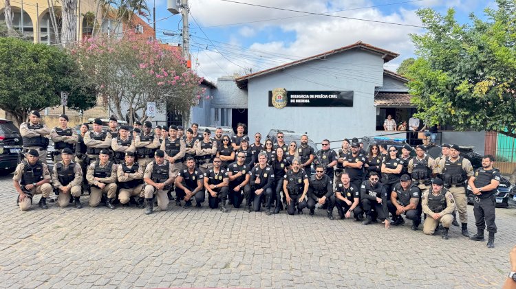 Operação Muralha Integrada é realizada em Medina pela Polícia Militar e Polícia Civil