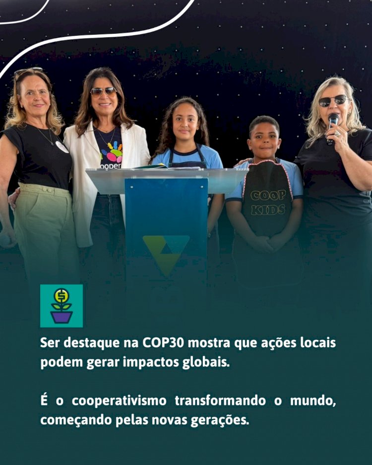 Sicoob Credicenm será destaque na COP30 com projeto de educação e sustentabilidade
