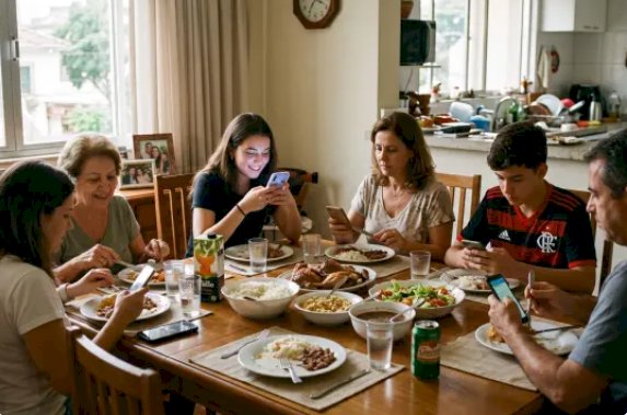 Distração à mesa aumenta o risco de comer em excesso, aponta estudo
