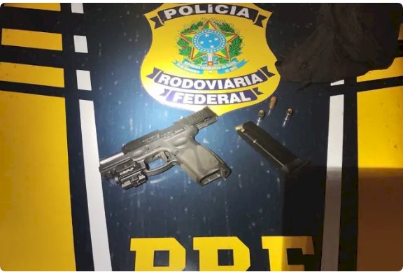PRF prende caminhoneiro por porte ilegal de arma na Fernão Dias