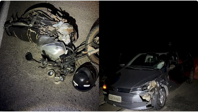 Motociclista morre após bater de frente com carro durante ultrapassagem na MG-060